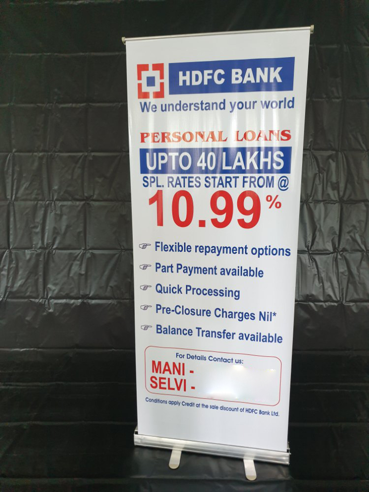 Roll Up Banner Stand 3 X 6 Ft - Application: Indoor