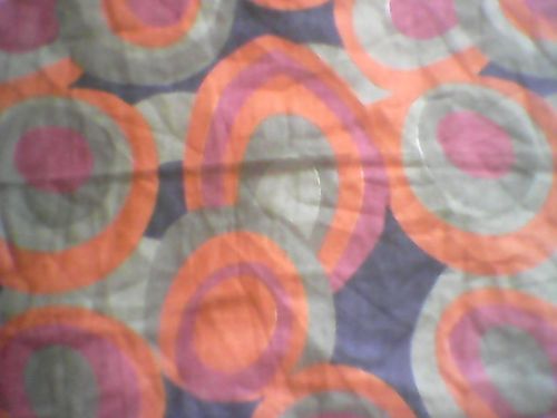 Polyester Dull Crepe Digital Printing Fabrics - 150cm Width, 120gsm, Orange | Soft Texture, Circles Pattern, Versatile Use