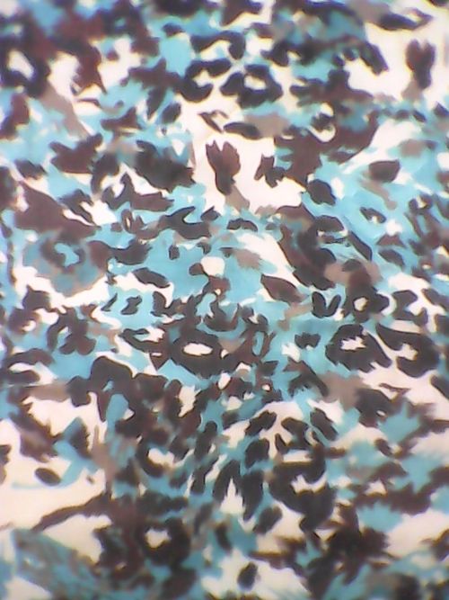 American Crape Fabrics - Polyester Blend, 54" Width, Teal | Soft Texture, Animal Print, Durable, Easy Care