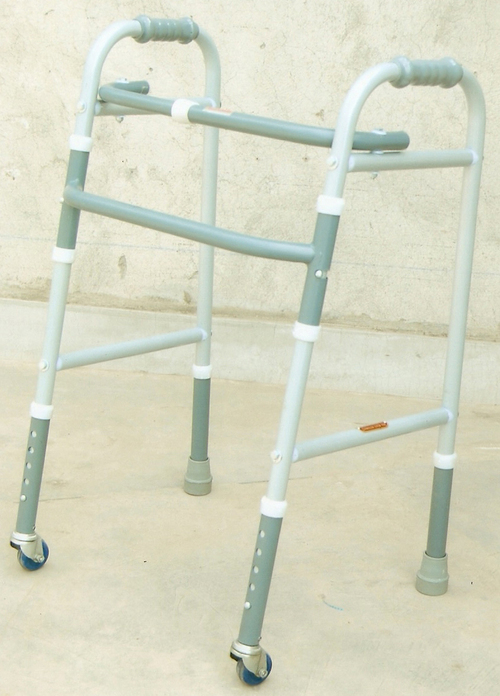 WALK-AID, Adjustable Height & Foldable Frame with 2 wheels: