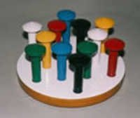 MUSHROOM BOARD (10 Pegs & 10 Tops)
