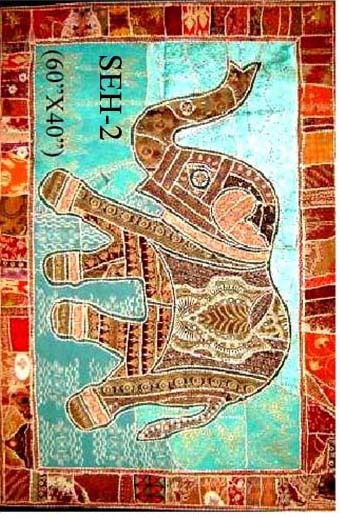 Batik Elephant Wall Hanging