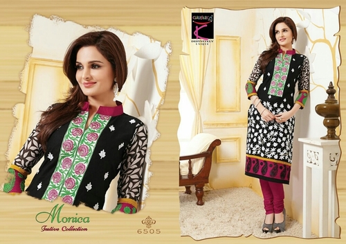 Black suit with flower work