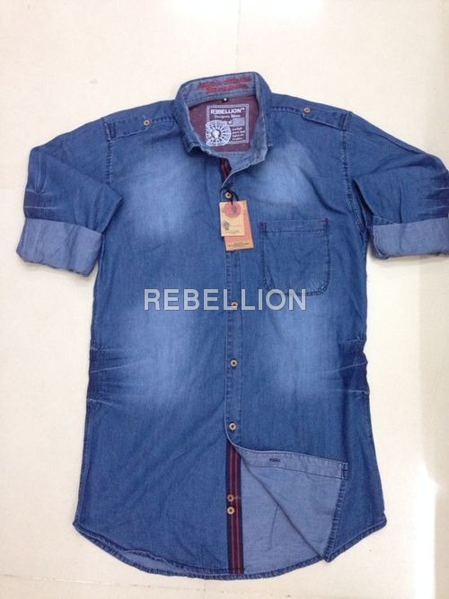 Shirts - Cotton, Size M-XXL, Blue | Button Closure, Soft Fabric, Stylish Design, Durable, Comfortable, Easy Care, Versatile, Regular Fit, Half Sleeves