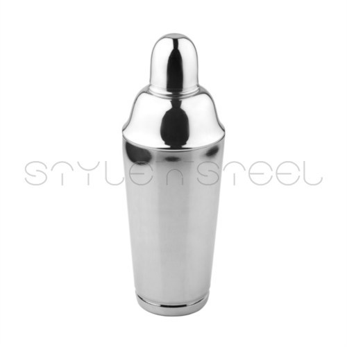 Belly Cocktail Shaker - Stainless Steel, 700 ml, Silver | Durable, Leakproof Seal, Elegant Design