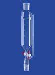 Dropping funnels cylindrical with PTFE plug with pressure equalizing tube