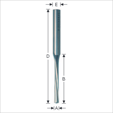 Milling Cutters Bits HSS E - A 40x100mm, Two Flutes Spiral, Added Strength, Breakage Resistant