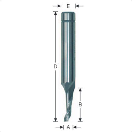 Flute Cutters Bits HSS-E - Single Flute, Ã5-8mm, 6000-12000 RPM | Steel Profile, CNC Compatible, Direct Cooling