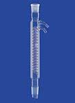 Coil condensers (double walled),with glass olives