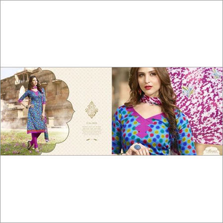 Blue Dotted Print
