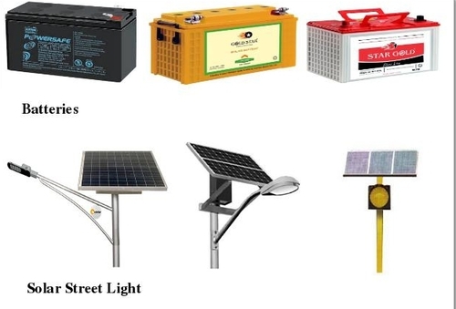 Batteries & Solar Street Light