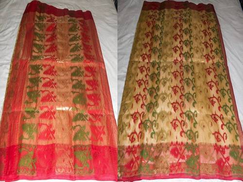 INDIAN COTTON JAMDANI TRADITIONAL SAREES