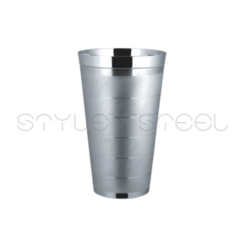 Brushed Beer Glass