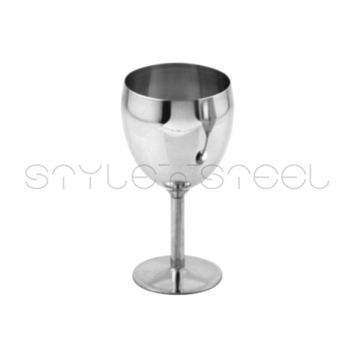Wine Glass - Stainless Steel, 250ml, Silver | Durable, Reusable, Stylish, Dishwasher Safe