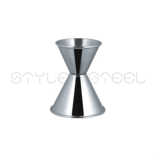 Peg Measure Cap - Stainless Steel, 30/60 ml | Double Ended, Polished Finish, Accurate Pouring