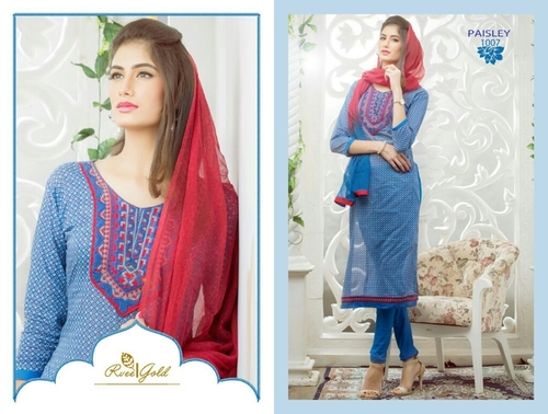 Blue designer dress