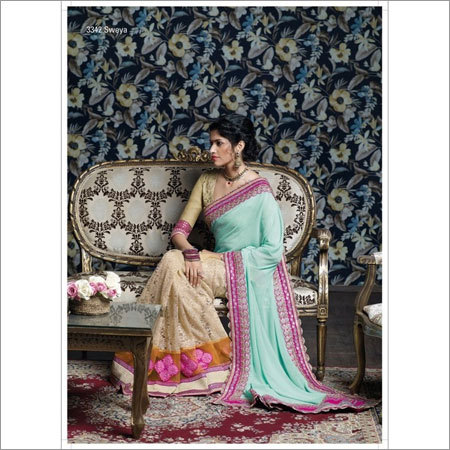 Designer net sarees