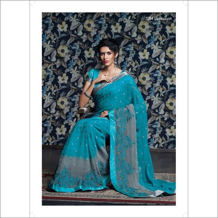 Resham Work & Satin Silk