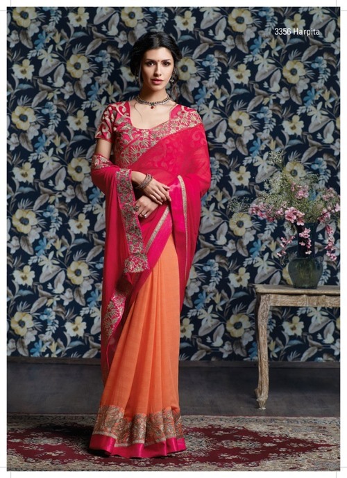 Gota Zari work saree