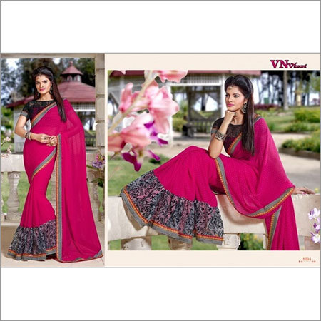 Casual embroidered sarees
