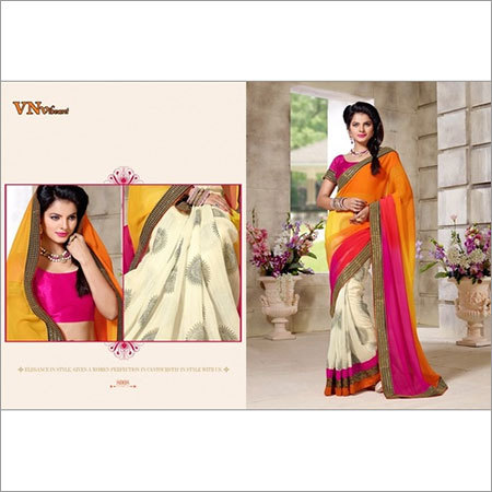 Designer printed sarees