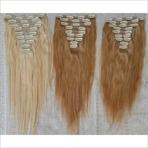 Clip In Straight Raw Blonde Hair