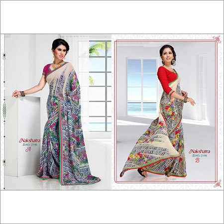 Printed Lace Sarees