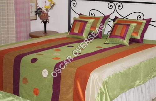 Multi Color Designer Bed Cover