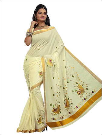 Boutique Kerala Kasavu Saree