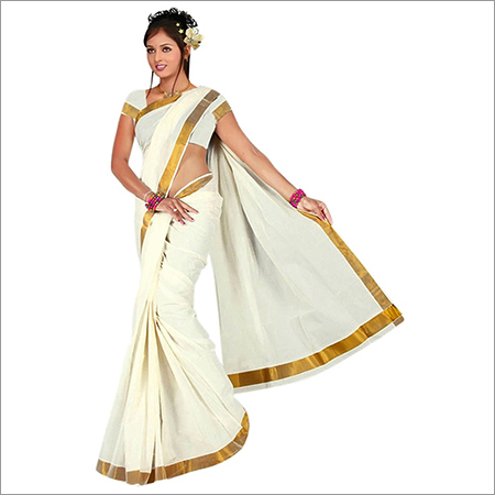 Vastrakala Kasavu Kerala Cotton Saree