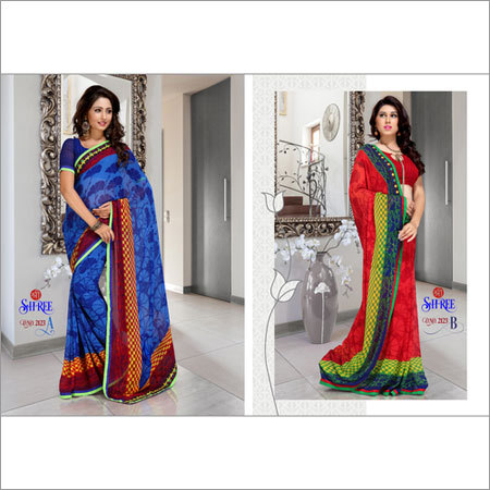 Blue Saree