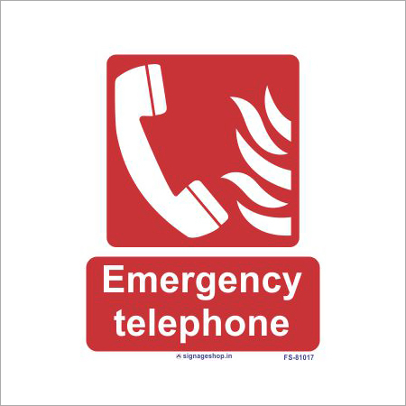 Emergency Telephone Sign