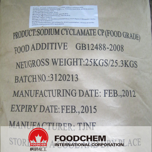 Sodium Cyclamate - CAS# 139-05-9, 25kg Bag | Cost-effective, Food Grade, High Purity, Intense Sweetness, Versatile, E952 Approved