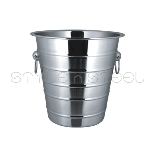 Ribbed Champagne Ice Bucket