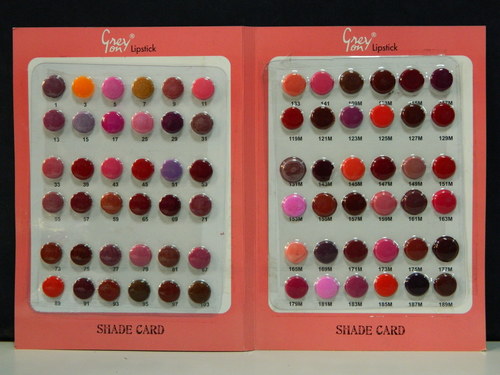 Lipsticks Shade Card Lipsticks Shade Card