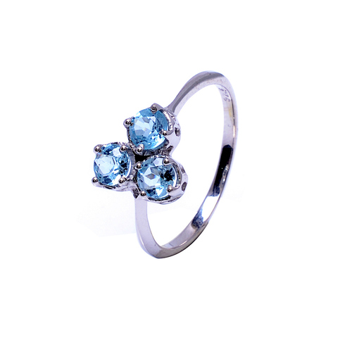 Blue Topaz Gemstone Ring