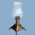 Brass Hurricane Candle Holder