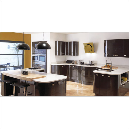L Shaped Modular Kitchen