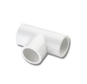 White Upvc Plain Tee