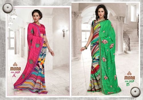Ladies Stone Work Sarees