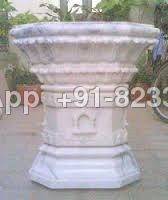 Marble Tulsi Pot