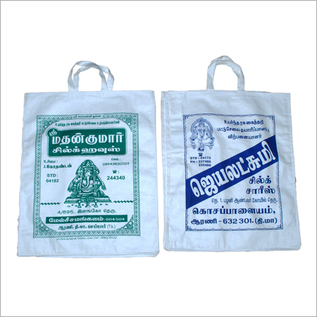 Printed Non Woven Bags - Non-Woven Material, Variable Size, White Color | Eco-Friendly, Customizable, Durable, Lightweight, Twisted Handle, Reusable