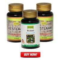 Stress Relief Capsules - 60 Premium Herbal Capsules | Anti-inflammatory, Natural Brahmi Extract, Excellent Stress-relieving Properties, Additive-free, Supports Nervous System