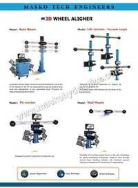 3d Wheel Aligner - Precision Camera Technology, Spring-loaded Tire Clutching Arms, Fast Automatic Functions