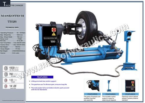 Semi Automatic Truck Tyre Changer By Masko Tech Engineers