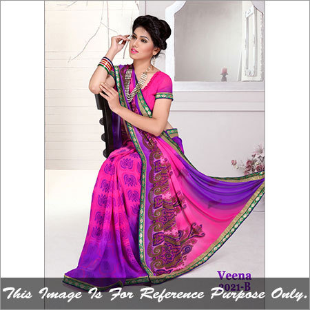 Fancy Printed Designer Saree