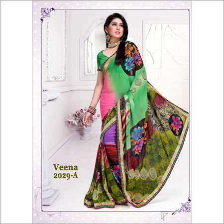 Matching Color Saree