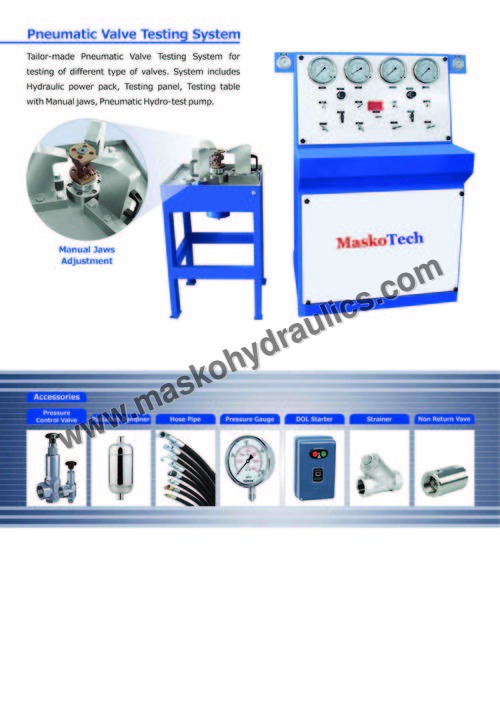Pneumatic Valve Testing System By Masko Tech Engineers