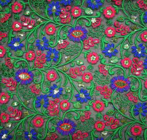 BEMBERG FLORAL GREEN