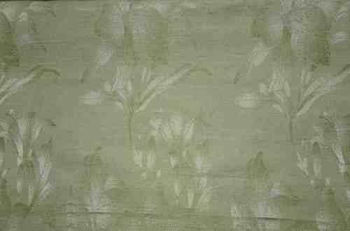 GREEN HIBISCUS SILK A LINEN